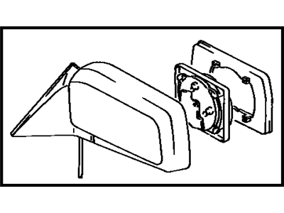 Toyota 87910-22471-18 Outside Rear View Passenger Side Mirror Assembly