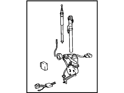 Toyota 86309-22070 Pole Sub-Assy, Motor Antenna