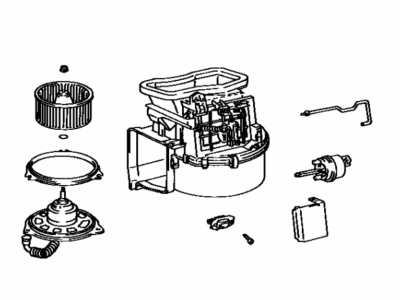 Toyota 87130-22121 Blower Assembly, Heater, Front