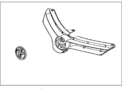 Toyota 53100-02560 Radiator Grille Sub Assembly