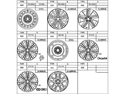 Toyota 42611-02N10 Rim, Wheel