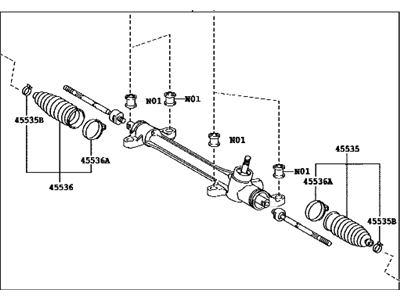 Toyota 45510-02490 Steering Gear Assembly