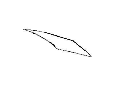 Toyota 64813-12230 Dam, Back Window Glass