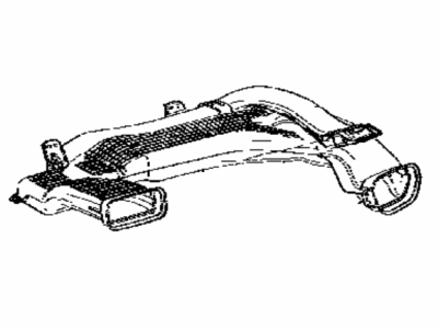 Toyota 55086-02210 Duct Sub-Assembly, HEATE