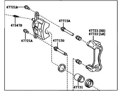 Toyota 47730-02400 Cylinder Assy, Front Disc Brake, RH