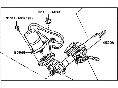 Toyota Steering Column - 45250-02890