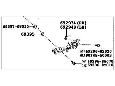 Toyota 69202-02180 Frame Sub-Assembly, Front D