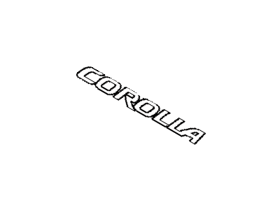 2018 Toyota Corolla Emblem - 75442-02280
