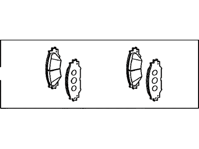 Toyota 04465-02410 Front Disc Brake Pad Kit