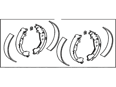 Toyota 04495-02212 Shoe Kit, Brake, Rear