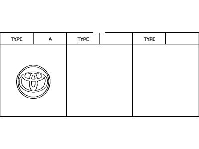 Toyota 42603-52170 Wheel Hub Ornament Sub-Assembly