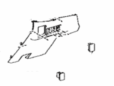 Toyota 55545-02100-C0 Cover, Fuse Box Opening