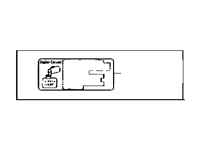 Toyota 11296-50290 Label, Engine Service Information