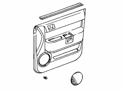 Toyota 67620-52D00-B0 Board Sub-Assy, Front Door Trim, LH