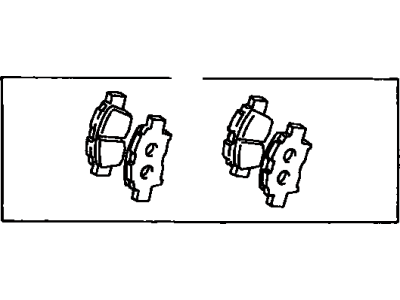 Toyota 04465-52210 Front Disc Brake Pad Set