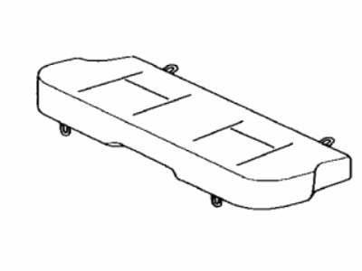 Toyota 71601-5C580-C3 Pad Sub-Assy, Rear Seat Cushion W/Cover, RH