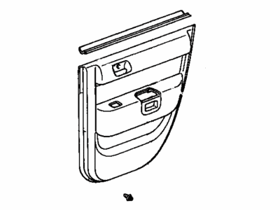 Toyota 67640-52M00-B0 Board Sub-Assy, Rear Door Trim, LH