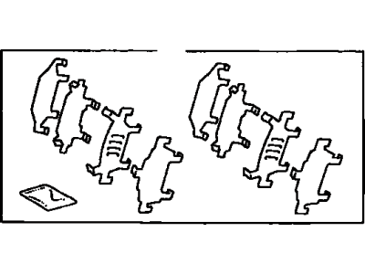 Toyota 04945-52060 Shim Kit, Anti Squeal, Front