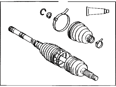 Toyota 43470-59685 Shaft Assembly, Front Drive Outboard Joint, Left