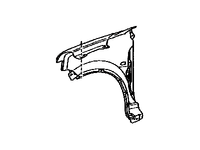 Toyota 53801-52050 Fender Sub-Assy, Front RH