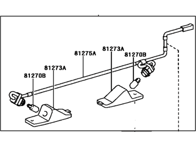 Toyota 81270-52100 Lamp Assy, License Plate