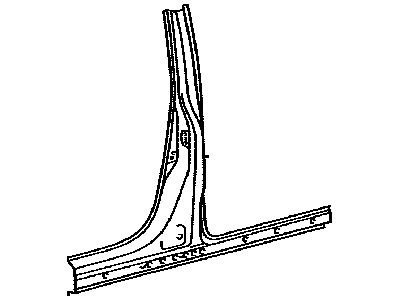 Toyota 61312-08010 Pillar, Center Body, Ou