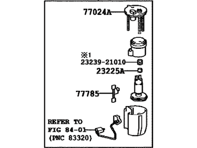 Toyota 77020-08070 Tube Assembly, Fuel Suct