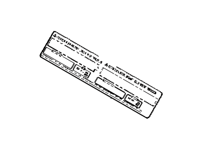 Toyota 88723-08070 Label, Cooler Service Caution