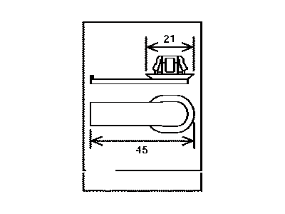 Toyota 82711-2D070 Clamp, Wiring HARNES