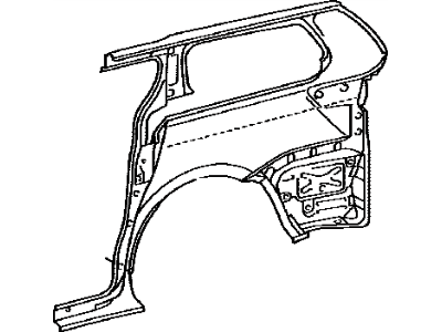 Toyota 61611-08041 Panel, Quarter, RH