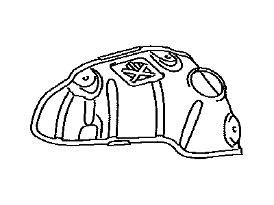 Toyota Sienna Exhaust Heat Shield - 17168-0P040