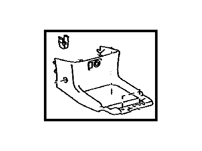 Toyota 55406-08030-B0 Panel Sub-Assembly, Inst