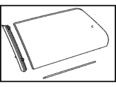 Toyota 62740-08090 Window Assembly, Quarter