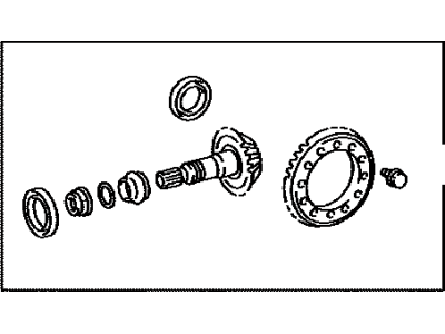 Toyota 41201-49166 Final Gear Kit, Diff