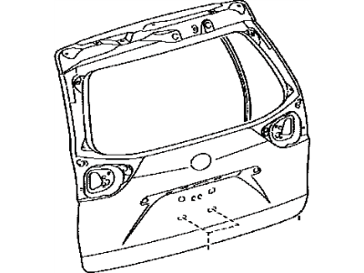 Toyota 67005-08090 Panel Sub-Assembly, Back