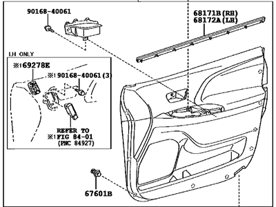 Toyota 67620-08112-B0 Panel Assembly, Door Trim