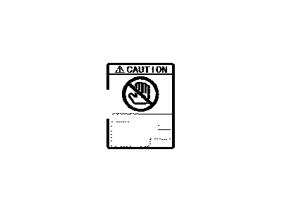 Toyota 74541-08050 Label, Body Caution