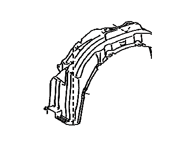 Toyota 53806-08040 Shield Sub-Assembly, FEN