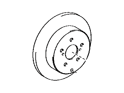 Toyota 42431-0E020 Rear Disc