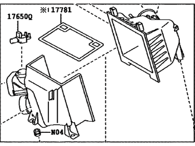 Toyota Highlander Air Filter Box - 17701-0P150