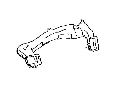 Toyota 55843-08030 Duct, Heater To Register