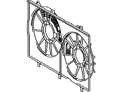 Toyota Sienna Fan Shroud - 16711-0V090