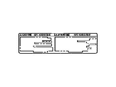 Toyota C6161-D1570 Label, Power Lift In