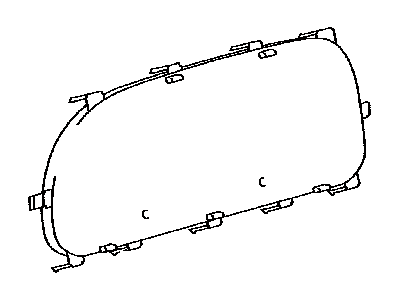 Toyota 83852-08370 Glass, Combination Meter