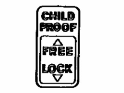 Toyota 69339-14010 Plate, Child Proof Or Child Protector Lock Caution