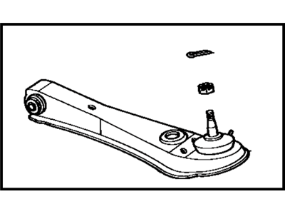 Toyota 48068-19045 Front Suspension Control Arm Sub-Assembly Lower Right