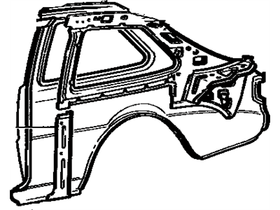 Toyota 61601-12250 Panel, Quarter, RH