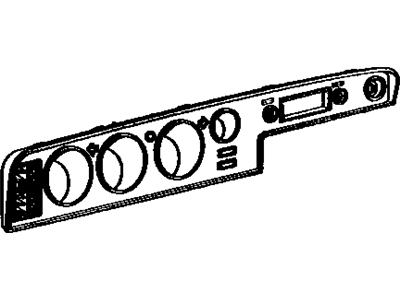 Toyota 55404-12360 Panel Sub-Assembly, Instrument Cluster Finish