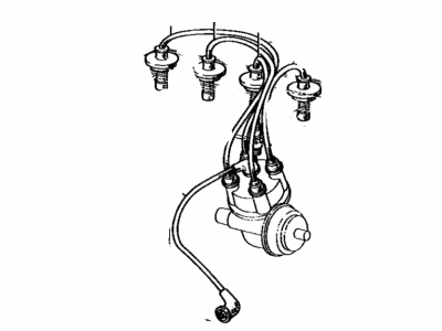 Toyota 90919-21142 Cord Set, Coil & Spark, W/Resistive