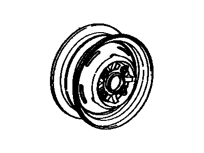 Toyota 42611-14101 Wheel, Disc